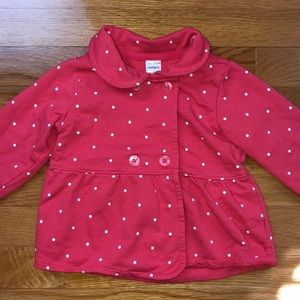NWT ZeroXposur Infant Girls 18 24 M Months Pink Lightweight Fleece Hooded Jacket